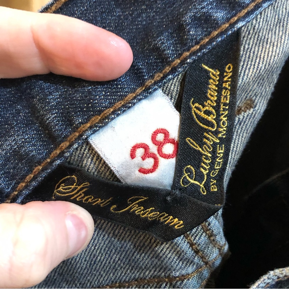 Lucky Brand Men’s Short Inseam Denim Blue Jeans - Picture 3 of 5